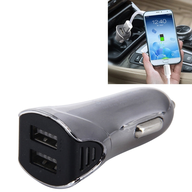 Car Auto 5V Dual USB 2.1A/1A Cigarette Lighter Adapter for Most Phones