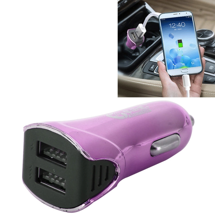 Car Auto 5V Dual USB 2.1A/1A Cigarette Lighter Adapter for Most Phones