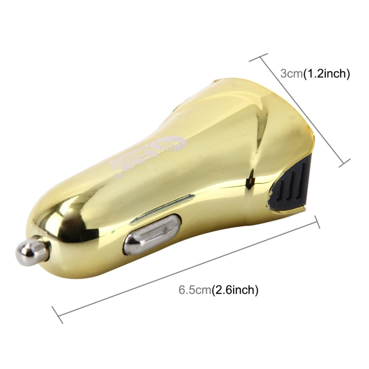 Car Auto 5V Dual USB 2.1A/1A Cigarette Lighter Adapter for Most Phones