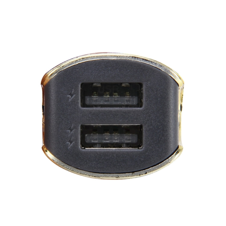 Car Auto 5V Dual USB 2.1A/1A Cigarette Lighter Adapter for Most Phones