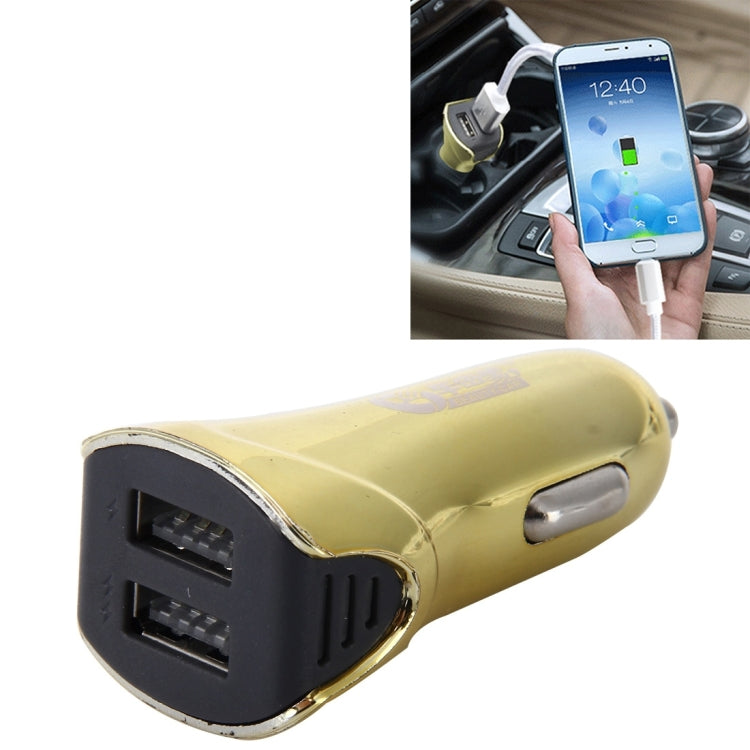 Car Auto 5V Dual USB 2.1A/1A Cigarette Lighter Adapter for Most Phones
