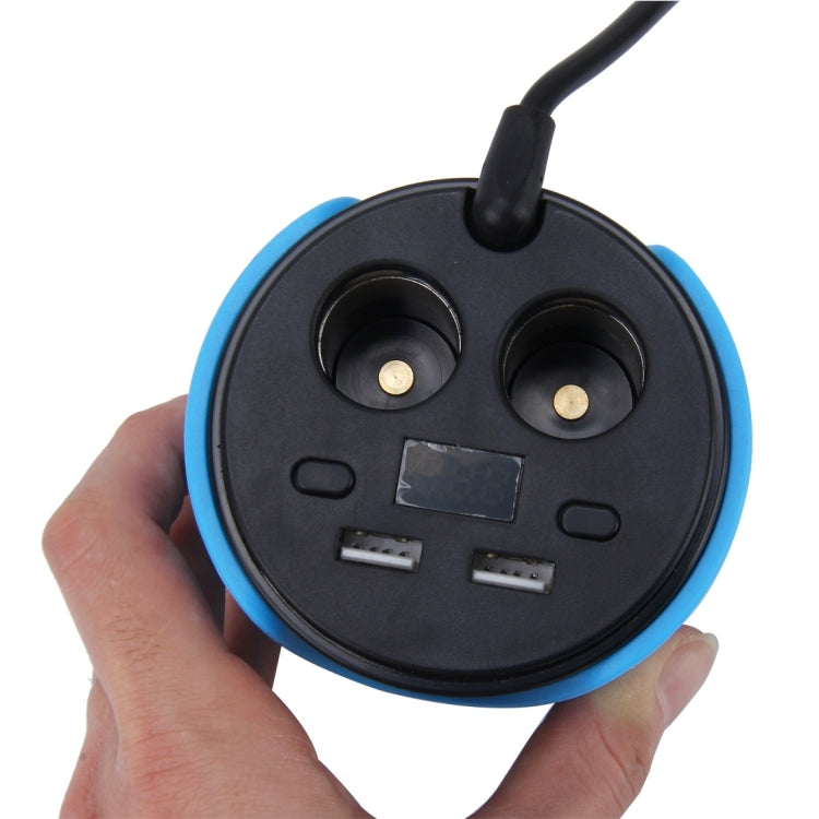 Car Cup Charger USB Car Charger 12V/24V Multi-function Car Power Adapter with Dual USB Ports 3.1A and 2-Socket Cigarette Lighter Splitter