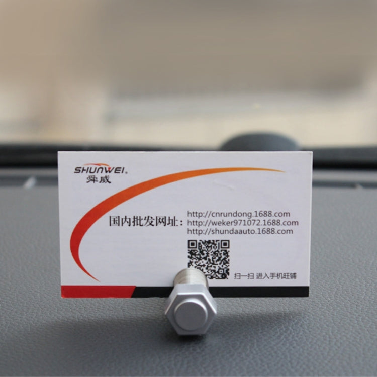 SHUNWEI SD-1310 Car Auto Dashboard Metal Ticket Card Clip Mount Holder