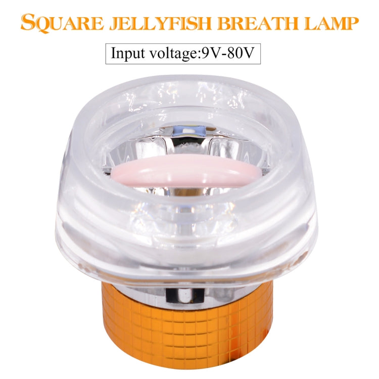 Motorcycle 30W DC 12V-85V IP66 Square Jellyfish Breathable Lamp Double Aperture LED Headlight