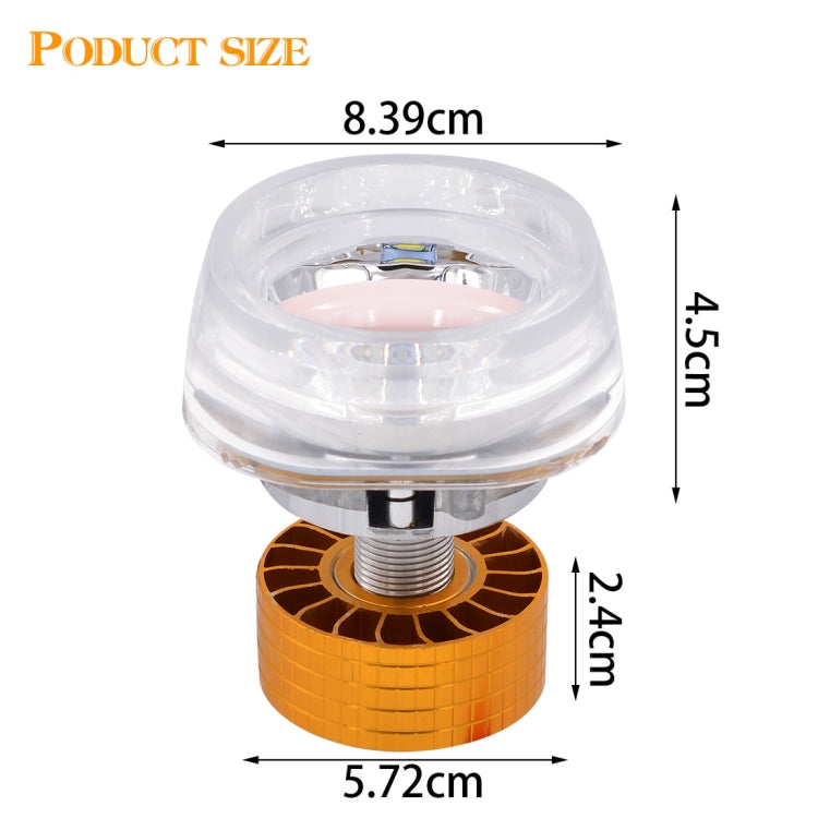 Motorcycle 30W DC 12V-85V IP66 Square Jellyfish Breathable Lamp Double Aperture LED Headlight