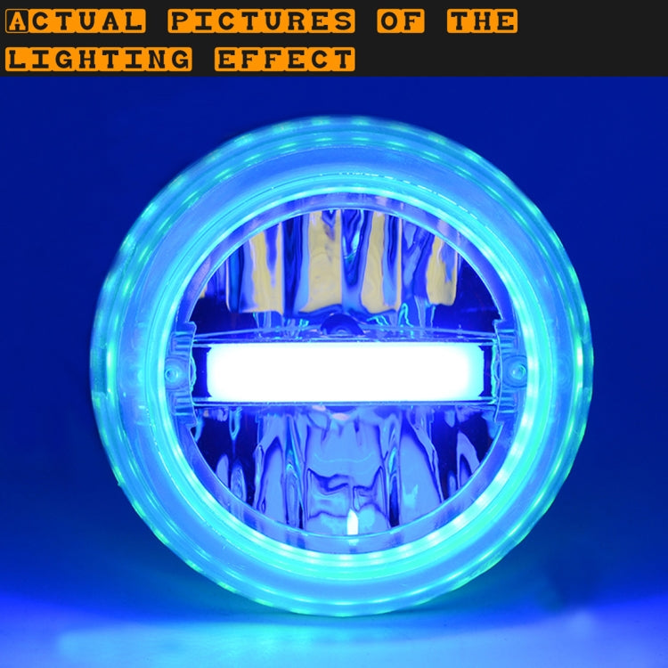 Motorcycle 30W DC 12V-85V IP66 Round Jellyfish Breathable Lamp Double Aperture LED Headlight