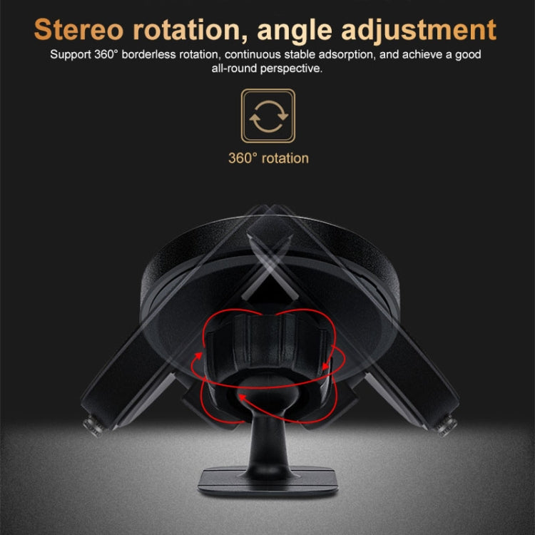 X1 Universal Car Dashboard Mount Phone Holder Clock Strong Magnetic Stand(Black)