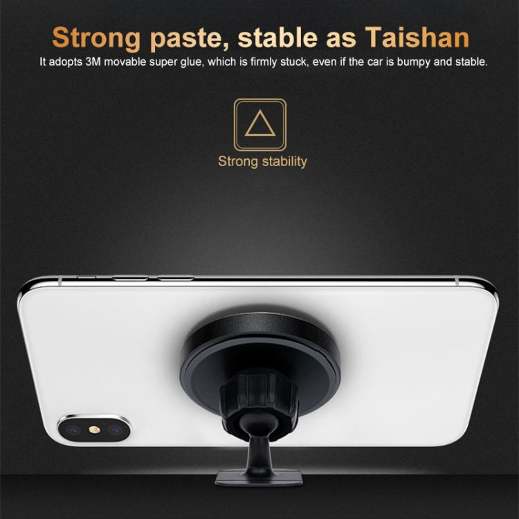 X1 Universal Car Dashboard Mount Phone Holder Clock Strong Magnetic Stand(Black)