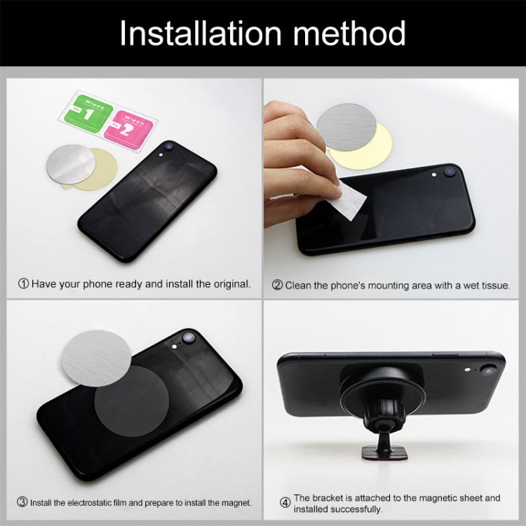 X1 Universal Car Air Vent Mount Phone Holder Clock Strong Magnetic Stand(Black)