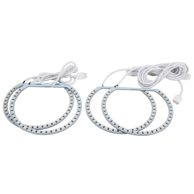 4 PCS 131mmÃ—4 RGB Colorful Light 42 SMD-5050 Car Angle Light with Remote Control and RGB Control Box for BMW E36 E318 E39 E46 A04, DC 12V