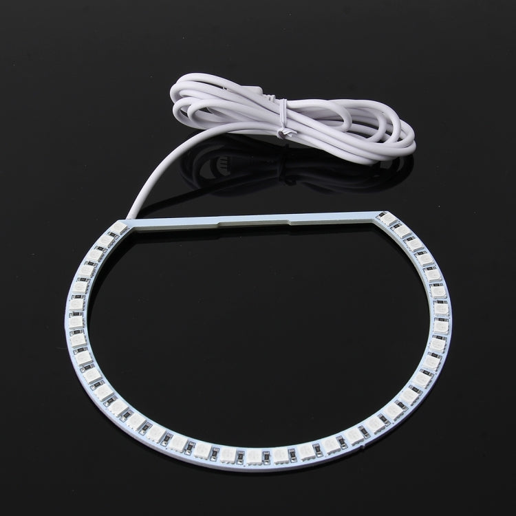 4 PCS 131mm x 4 RGB Colorful Light 42 SMD-5050 Car Angle Light with Remote Control and RGB Control Box for BMW E46, DC 12V