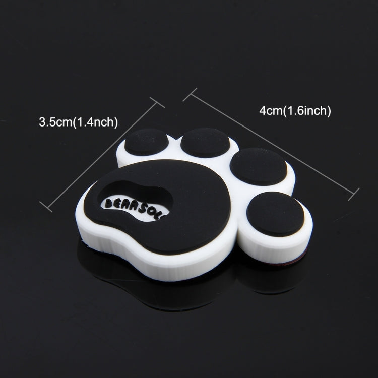 4 PCS Dog Footprint Shape Cartoon Style PVC Car Auto Protection Anti-scratch Door Guard Decorative Sticker