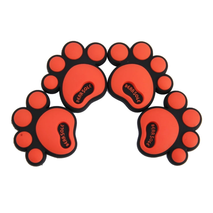 4 PCS Dog Footprint Shape Cartoon Style PVC Car Auto Protection Anti-scratch Door Guard Decorative Sticker
