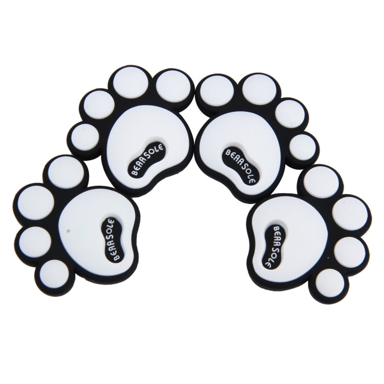 4 PCS Dog Footprint Shape Cartoon Style PVC Car Auto Protection Anti-scratch Door Guard Decorative Sticker