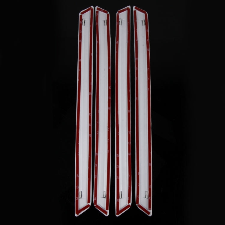 4 PCS Universal Car Auto Rubber Front Rear Body Bumper Guard Protector Strip Sticker