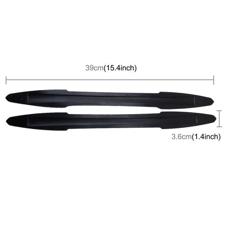 2 PCS TM-216 Universal Dual Arrow Shape Car Auto Rubber Body Bumper Guard Protector Strip Sticker