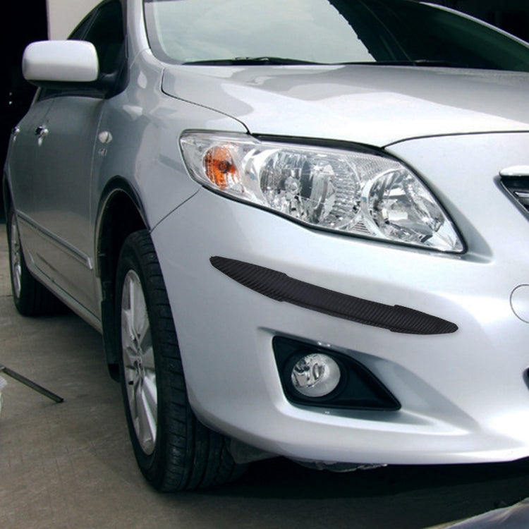 2 PCS TM-216 Universal Dual Arrow Shape Car Auto Rubber Body Bumper Guard Protector Strip Sticker