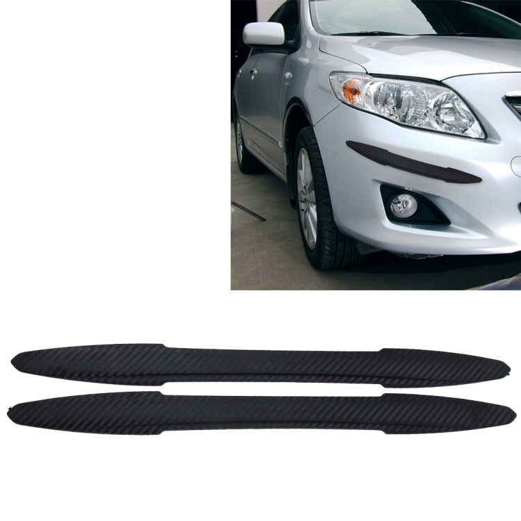 2 PCS TM-216 Universal Dual Arrow Shape Car Auto Rubber Body Bumper Guard Protector Strip Sticker