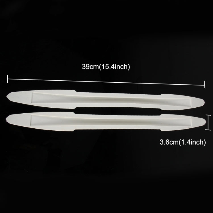 2 PCS TM-216 Universal Dual Arrow Shape Car Auto Rubber Body Bumper Guard Protector Strip Sticker