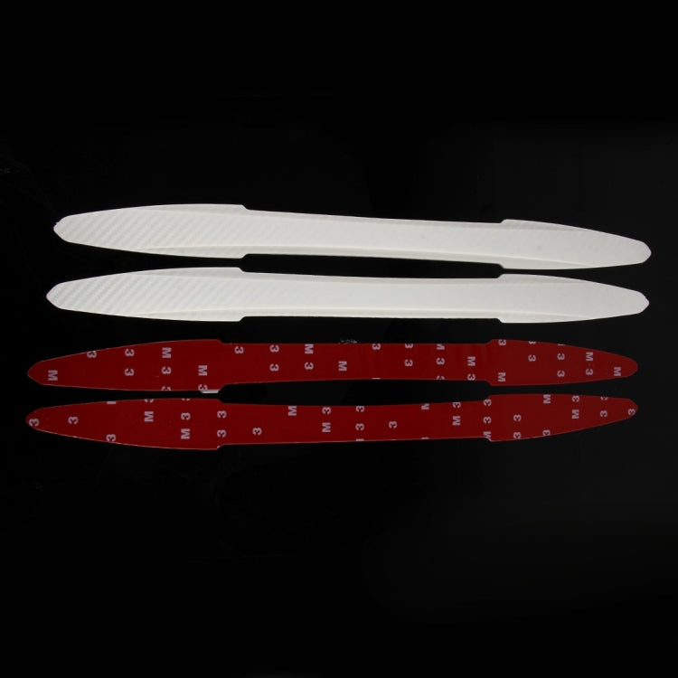 2 PCS TM-216 Universal Dual Arrow Shape Car Auto Rubber Body Bumper Guard Protector Strip Sticker