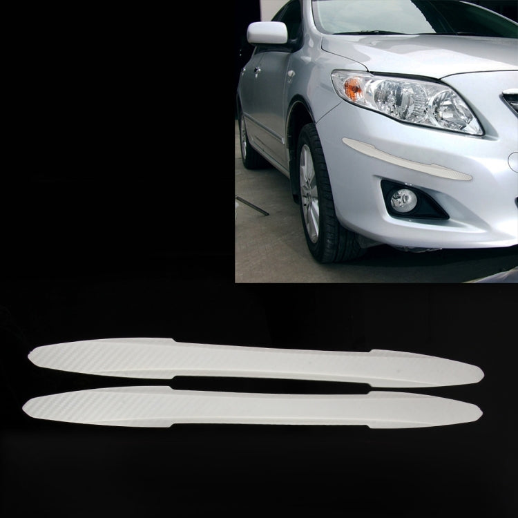 2 PCS TM-216 Universal Dual Arrow Shape Car Auto Rubber Body Bumper Guard Protector Strip Sticker
