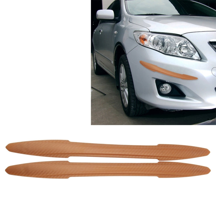 2 PCS TM-216 Universal Dual Arrow Shape Car Auto Rubber Body Bumper Guard Protector Strip Sticker