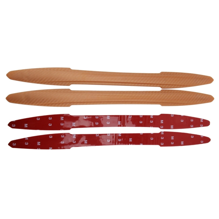 2 PCS TM-216 Universal Dual Arrow Shape Car Auto Rubber Body Bumper Guard Protector Strip Sticker