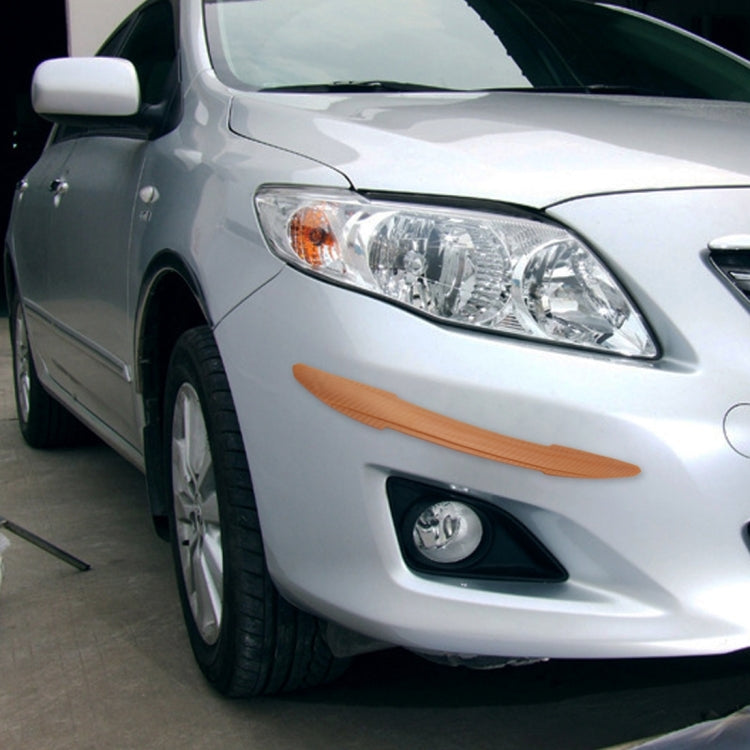 2 PCS TM-216 Universal Dual Arrow Shape Car Auto Rubber Body Bumper Guard Protector Strip Sticker