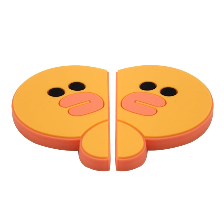 4 PCS Adoreable Duck Shape Cartoon Style PVC Car Auto Protection Anti-scratch Door Guard Decorative Sticker