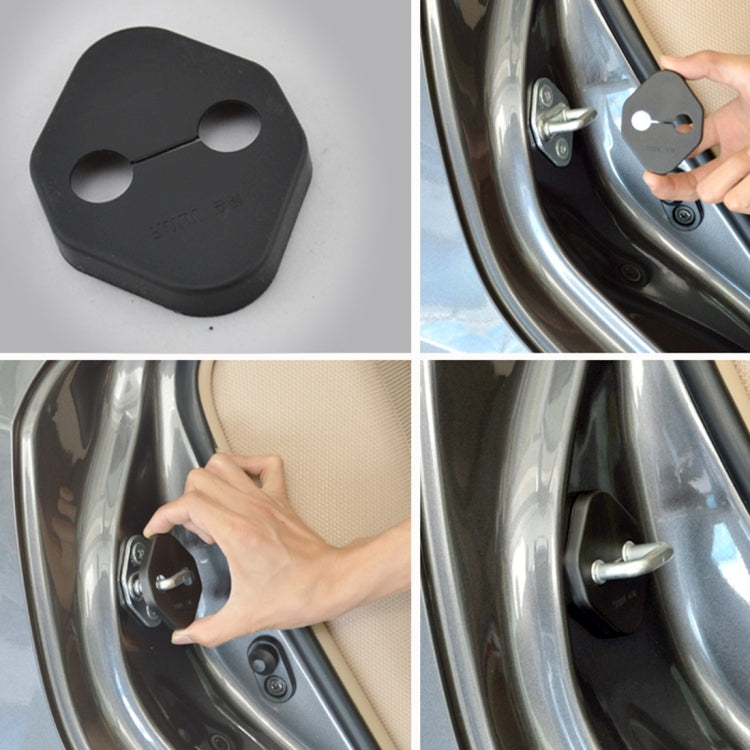 4 PCS Car Door Lock Buckle Decorated Rust Guard Protection Cover for Kia Soul K2 HYUNDAI Verna