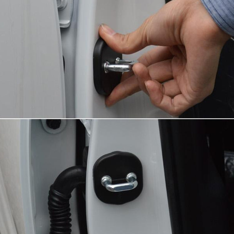 4 PCS Car Door Lock Buckle Decorated Rust Guard Protection Cover for Kia Borrego Cadenza SHUMA K5 Sorento K3 Gyrn VQ