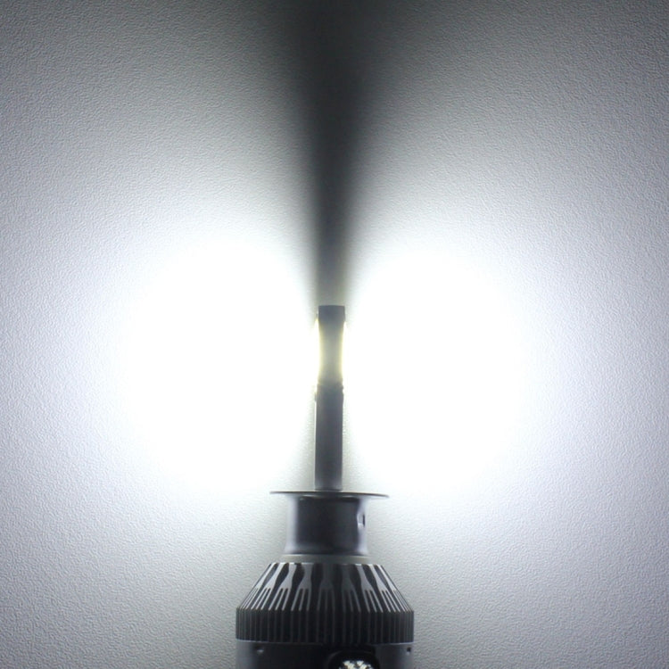 2 PCS  H13 18W 1800 LM 6000K IP68 Canbus Constant Current Car LED Headlight with 2 COB Lamps, DC 9-36V(White Light)