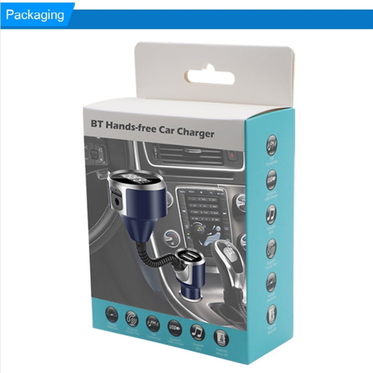 Wireless Bluetooth FM Transmitter Radio Adapter Car Charger, with Hand-Free Calling and 1.4 inch LCD Display, Music Player Support TF Card USB Flash Drive AUX Output