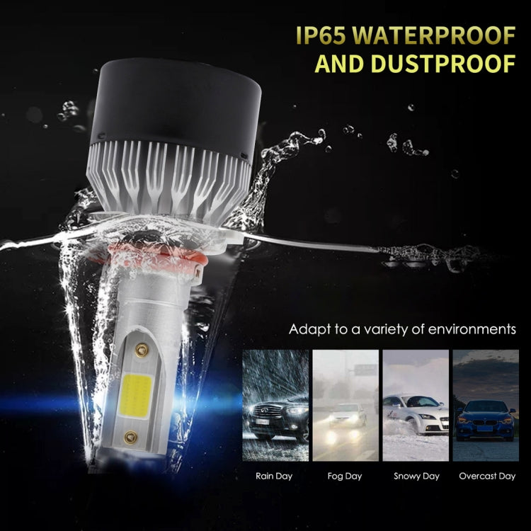 EV9 2 PCS 9006 / HB4 18W 2000LM 6000K Xenon White IP65 DOB LED Headlight Bulbs High Beam Conversion Kit DC 9-30V