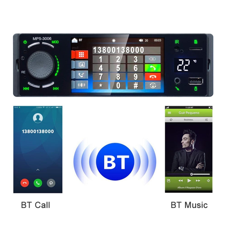 Car Touch Screen Digital FM Stereo Radio MP5 Player, Support Bluetooth Call & Music / TF Card / U-Disk