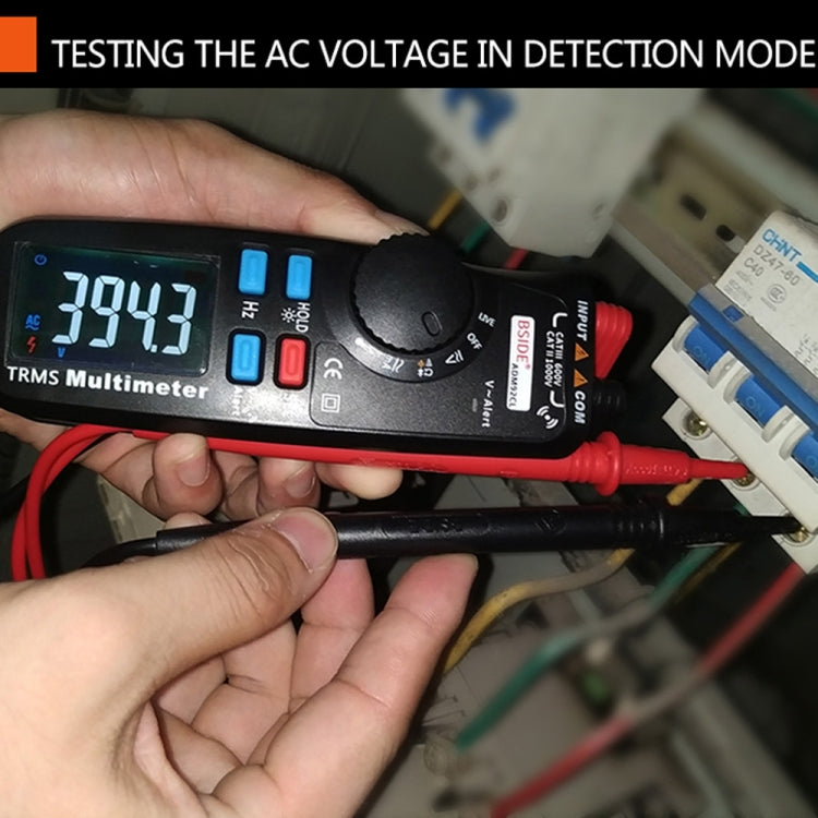 BSIDE ADM92CL Car Digital Multimeter Pen DC/AC Ammeter Voltmeter Multitester Thermometer Capacitance ohm Tester