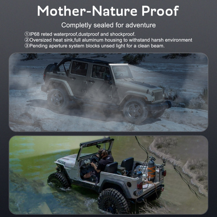 20inch 13W 6000K Spot / Flood Light Ultra-thin Waterproof Car SUV Work Lights LED Bulbs, DC 9-30V