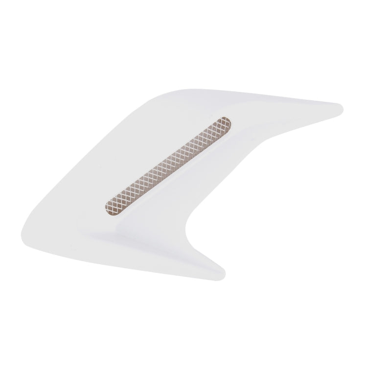 2PCS Plastic Decorative Air Flow Intake Turbo Bonnet Hood Side Vent Grille Cover With Self-adhesive Sticker