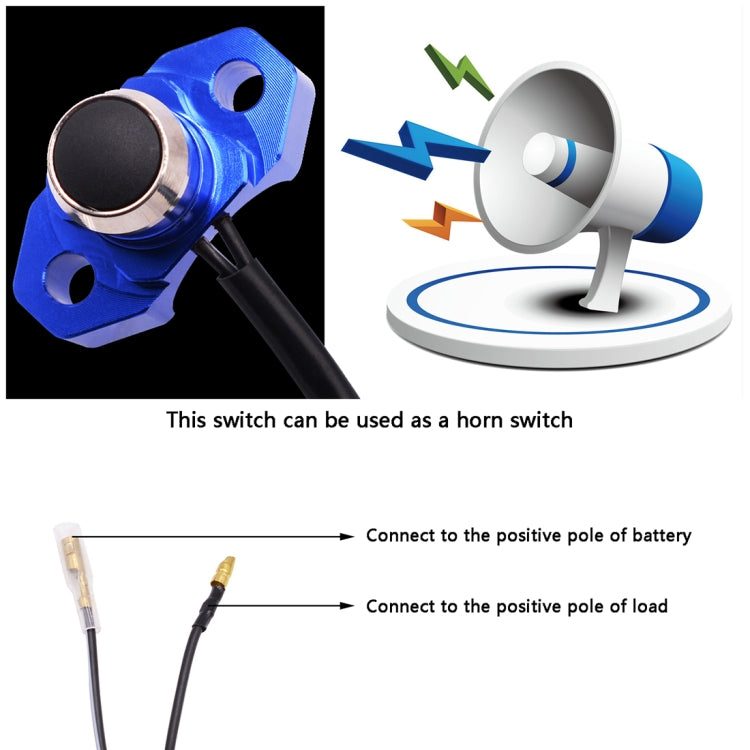 Motorbike Automatically Reset Horn Switch Scooter Motorcycle Aluminum Alloy Flameout Start Switches