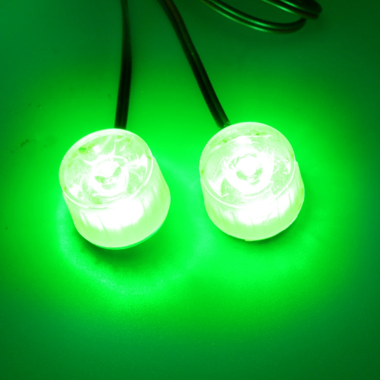 Car / Motorcycle 12 - 85V 1W Strobe Eagle Eye Light (Green Light)