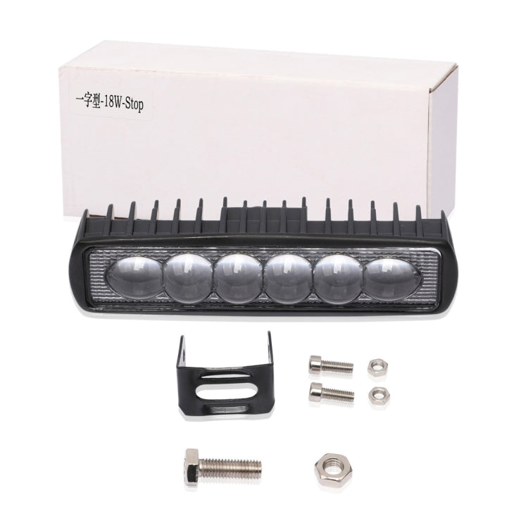 6 inch 18W 6000K IP68 8D Car Boat Marine Work Lights Spotlight LED Bulbs, DC 10-30V (White Light)