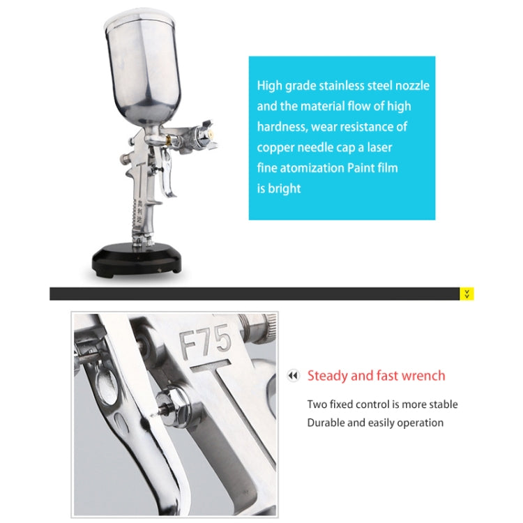 F-75G Aluminum Alloy Spray Gun Spray Tool Pneumatic Paint Spray Gun
