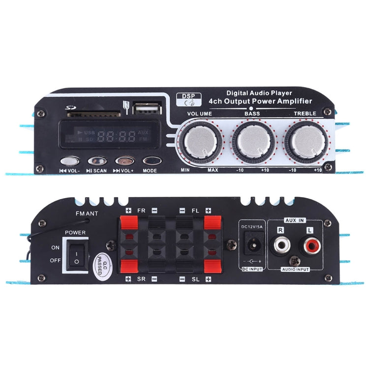 MA-500 Stereo Digital Play Power Amplifier with Remote Control, Support MP3 / SD / USB / FM / CD / VCD / MP3