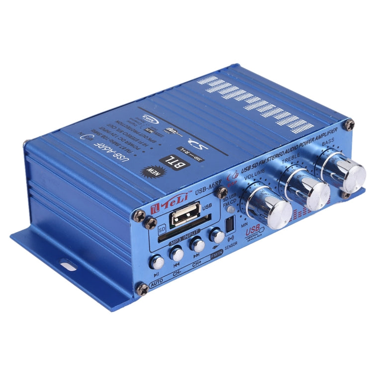 USB-A6RF HiFi Stereo Audio Power Amplifier with Remote Control, Support MP3 / SD / USB / FM / BTL OUT