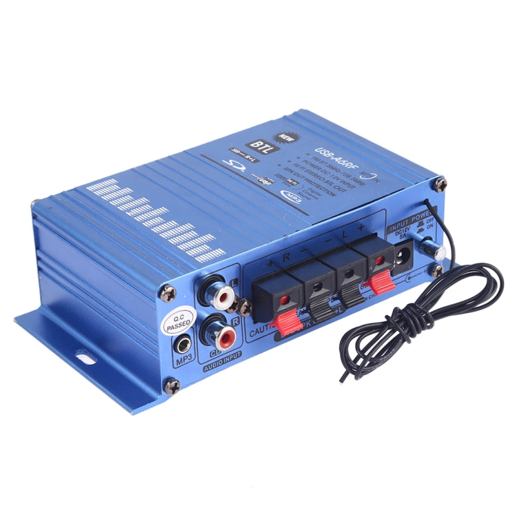 USB-A6RF HiFi Stereo Audio Power Amplifier with Remote Control, Support MP3 / SD / USB / FM / BTL OUT