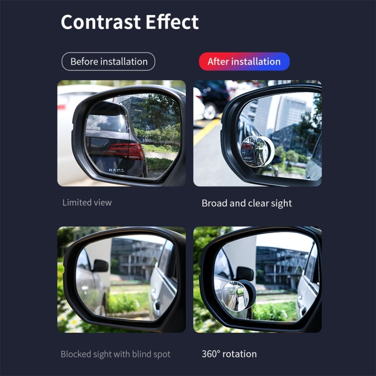 ROCK Car Rear View Reversing Round Mirror