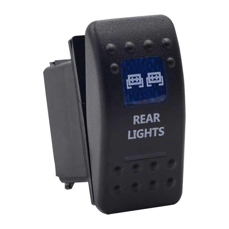 5Pin Universal Waterproof IP66 DC12V-24V Tail Light Power Switch for Car RV Marine Boat, Blue Light