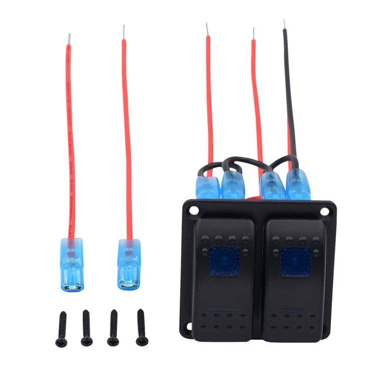 5PIN DC 12V / 24V Circuit Breakers Button Toggle Switch Panel with LED Indicator for Car RV Marine Boat