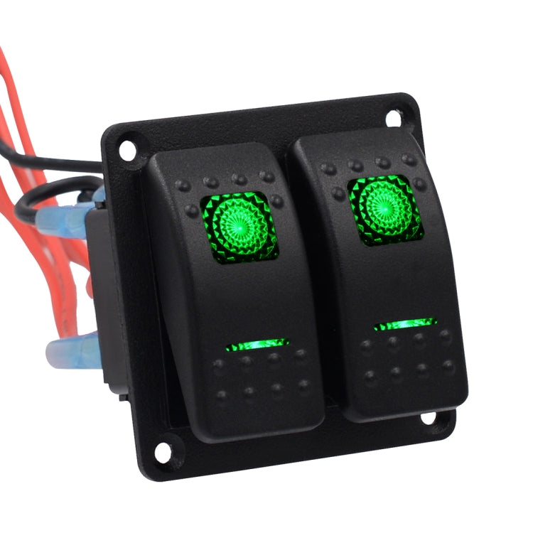 5PIN DC 12V / 24V Circuit Breakers Button Toggle Switch Panel with LED Indicator for Car RV Marine Boat