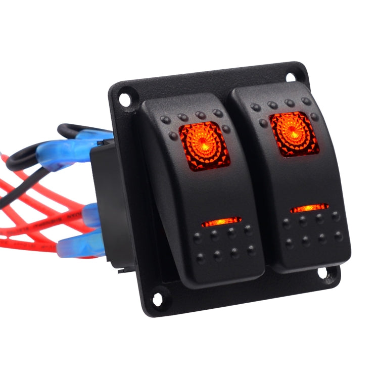 5PIN DC 12V / 24V Circuit Breakers Button Toggle Switch Panel with LED Indicator for Car RV Marine Boat